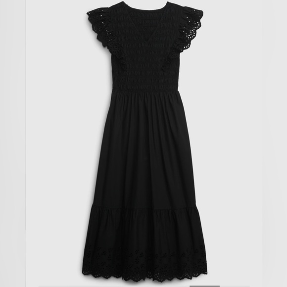 GAP Dresses Nwt Gap Ruffle Sleeve Smocked Midi Dress Size Medium